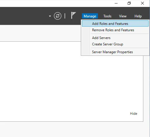 Windows 서버 관리자에서 기능 및 역할 추가하기