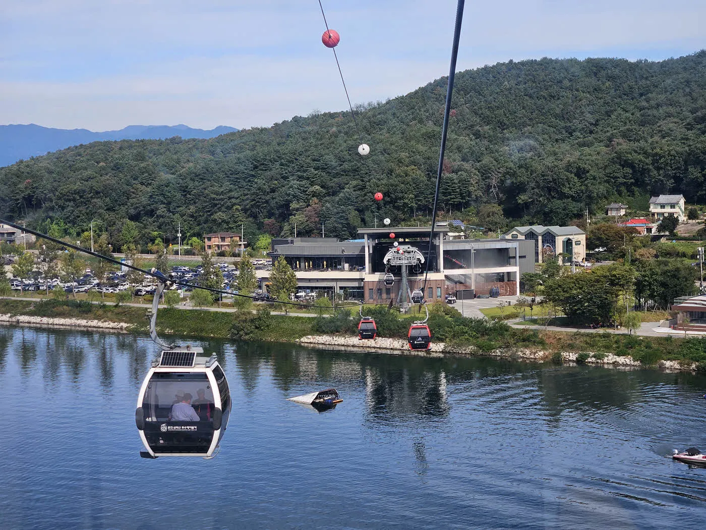 호수 정차장의 모습 (하부 정차장)