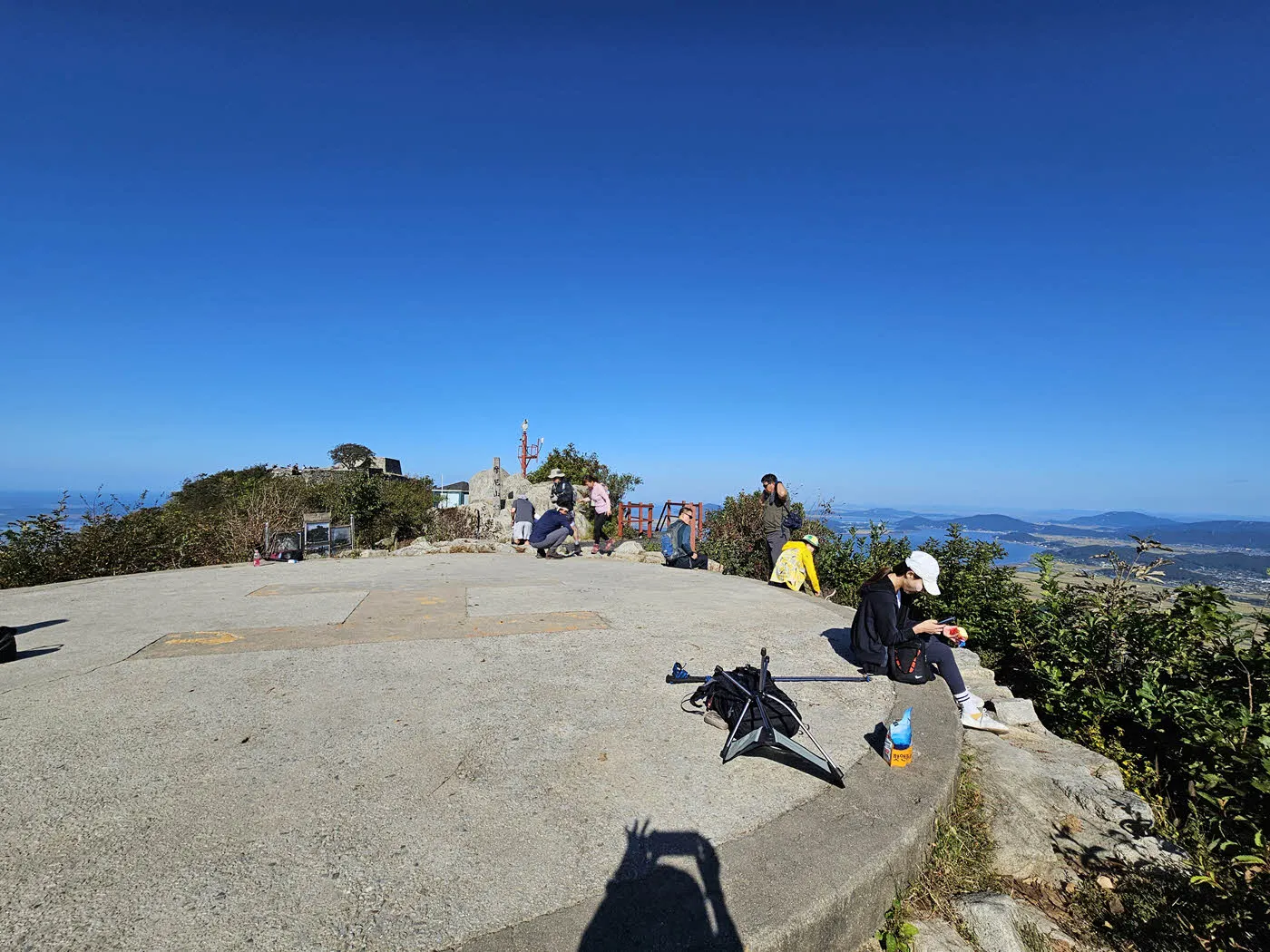 마니산 정상의 헬리포트