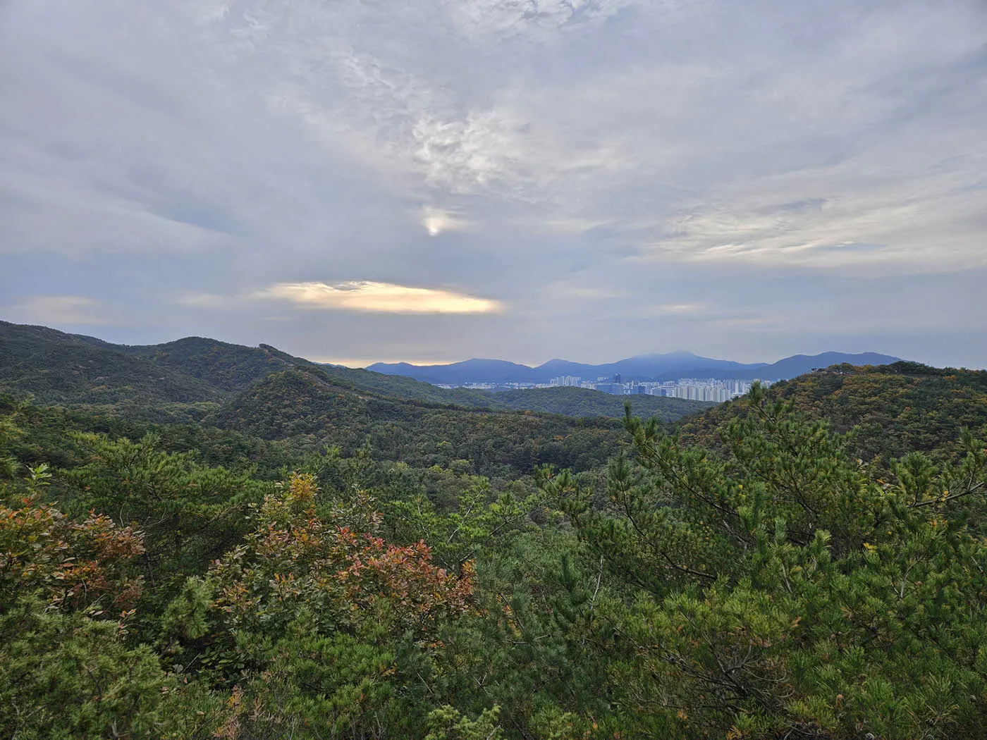 멀리 보이는 안양방면