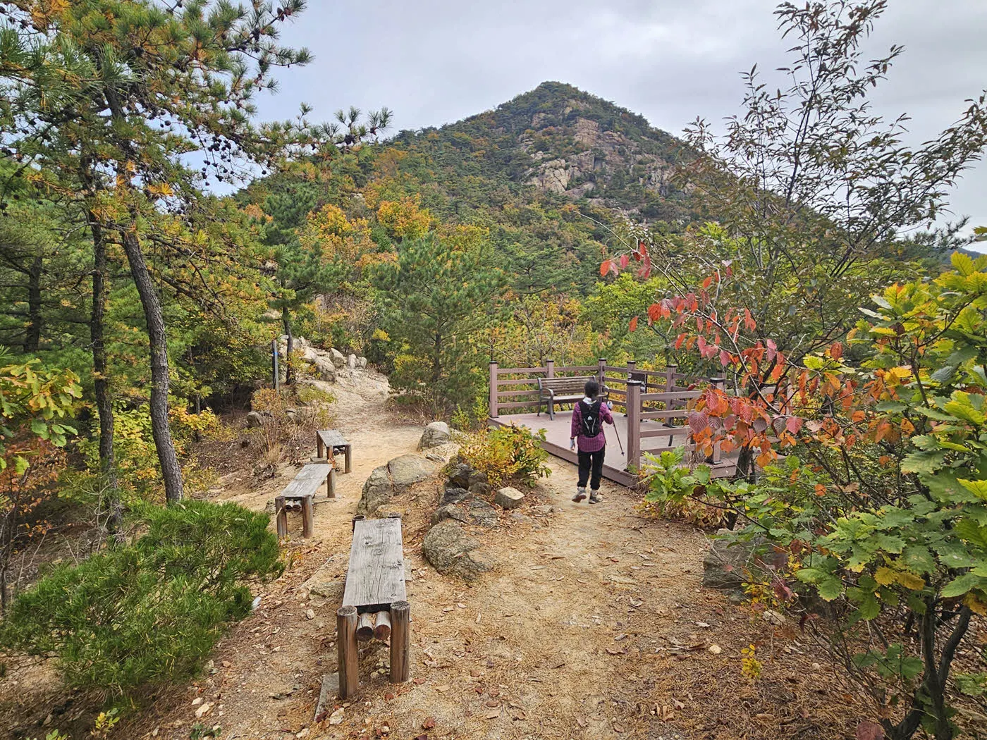 관악수목원 우회로의 쉼터