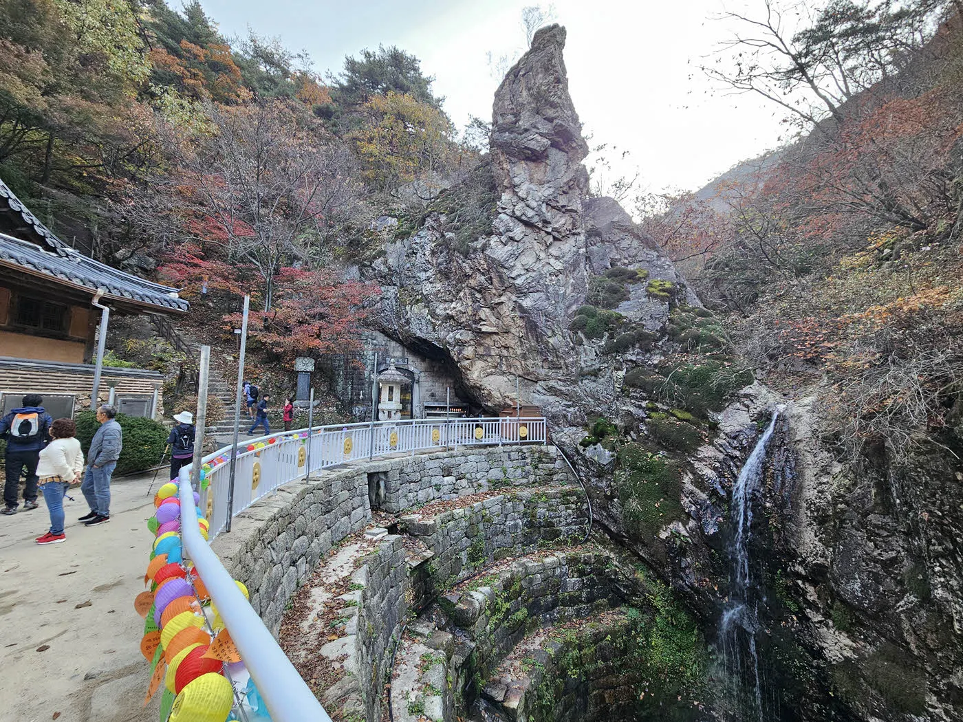 소요산 자재암의 폭포