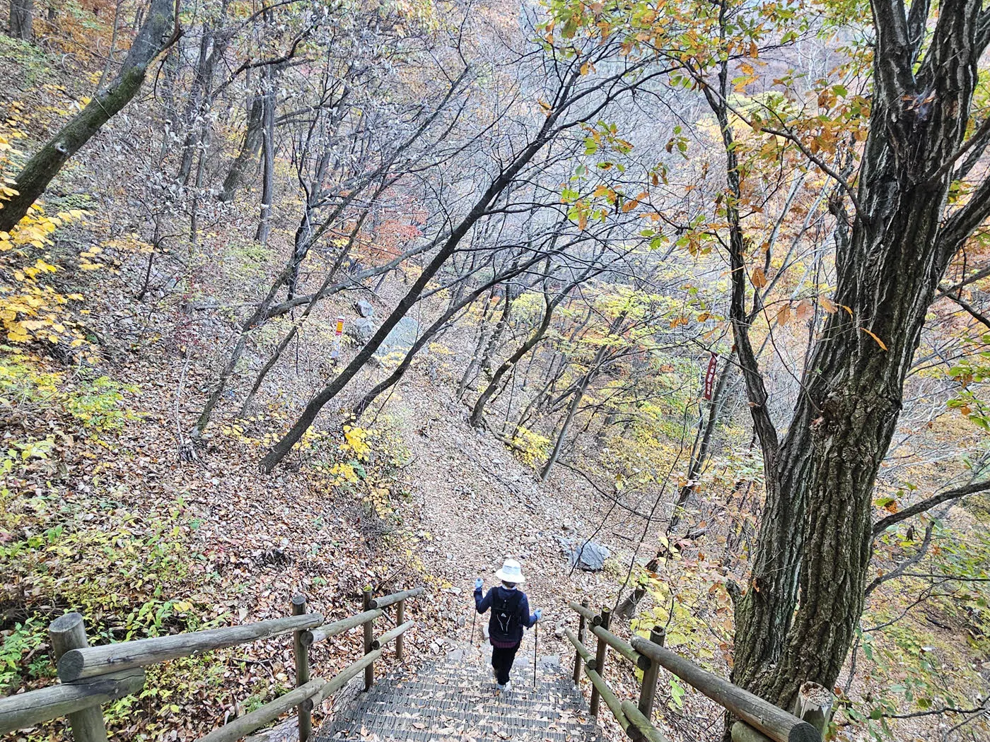 선녀탕 입구 방면으로 내려간다