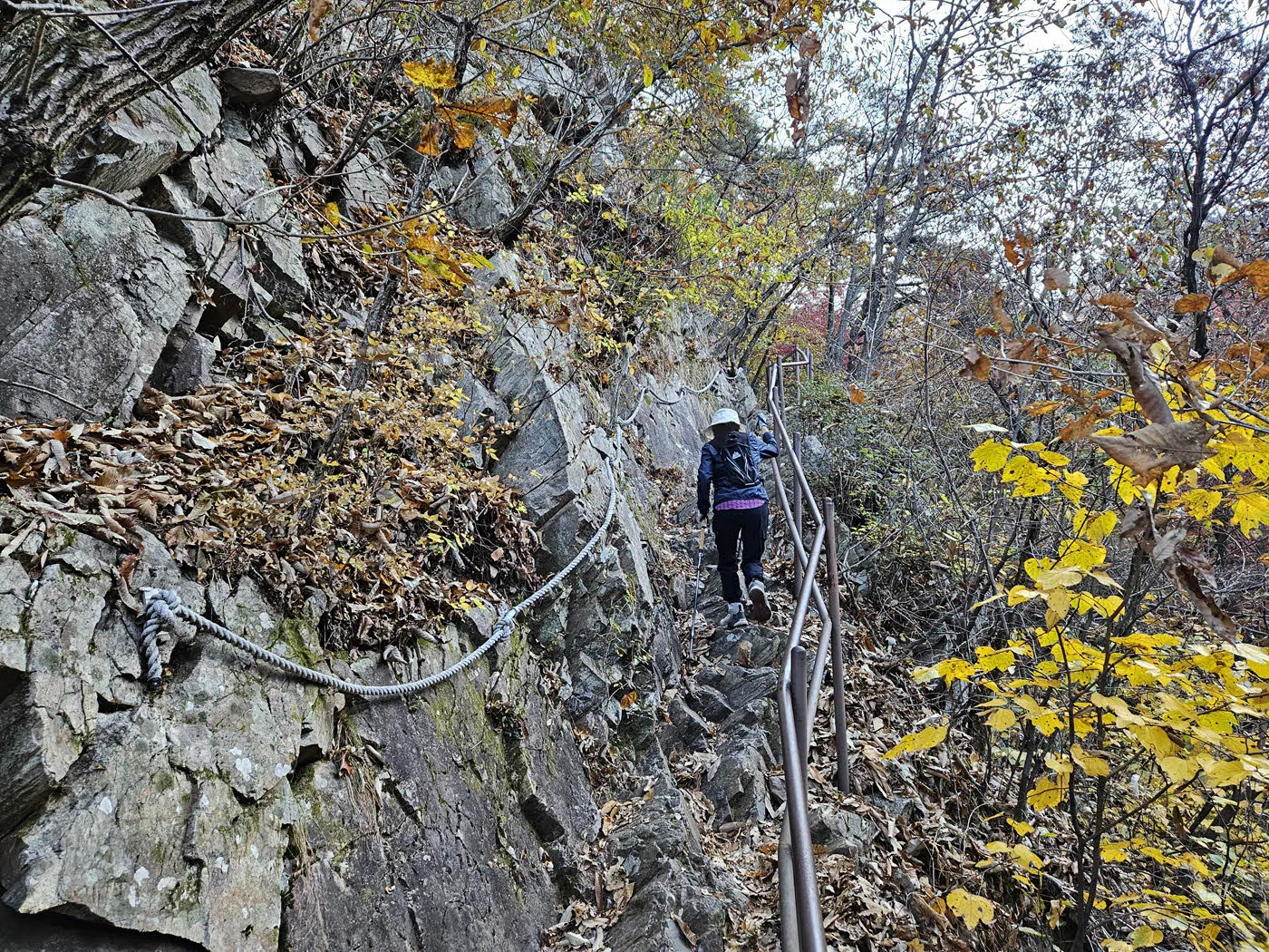 자재암에서 선녀탕 입구가는 길