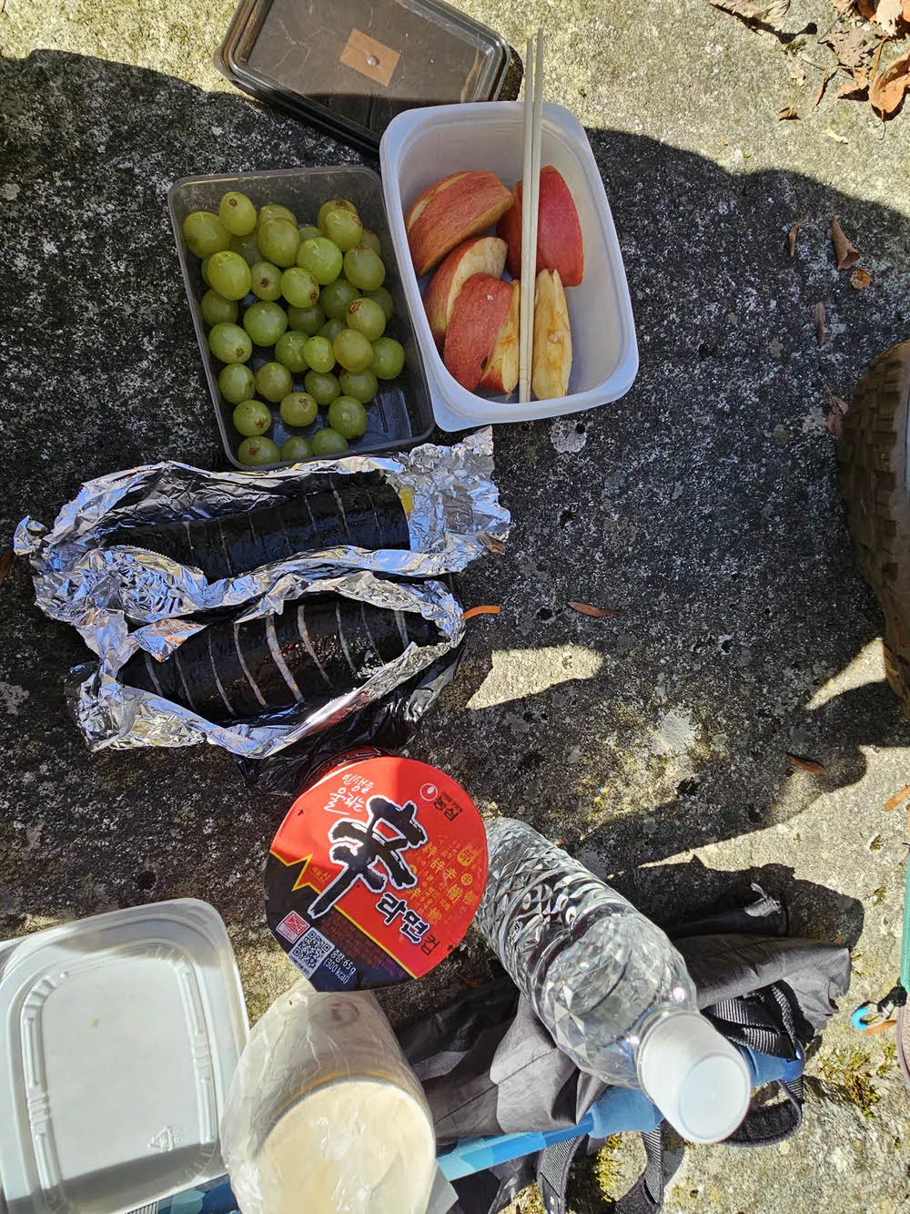 지리산 뱀사골 계곡에서 먹는 브런치