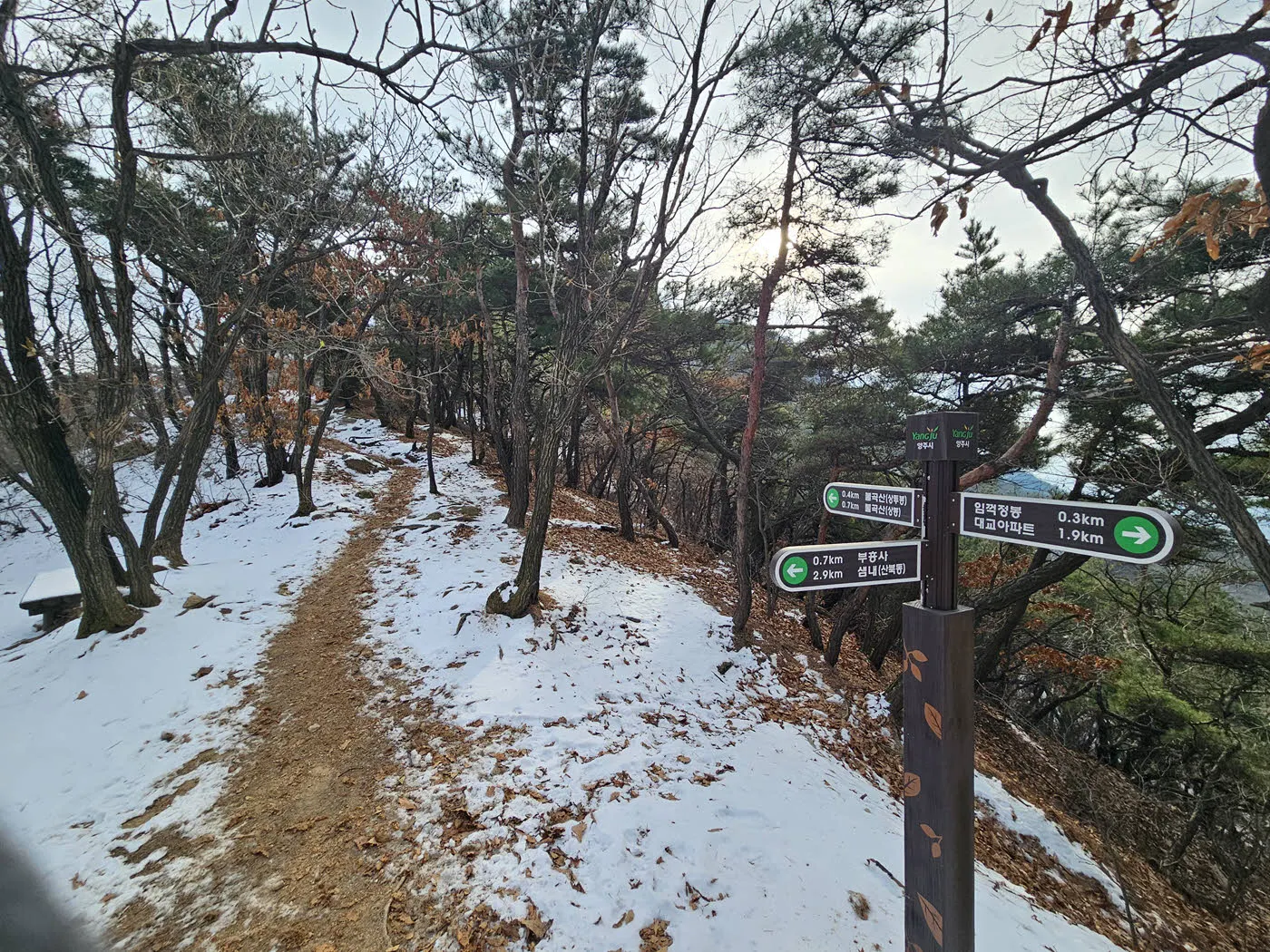 상투봉으로 가는 길