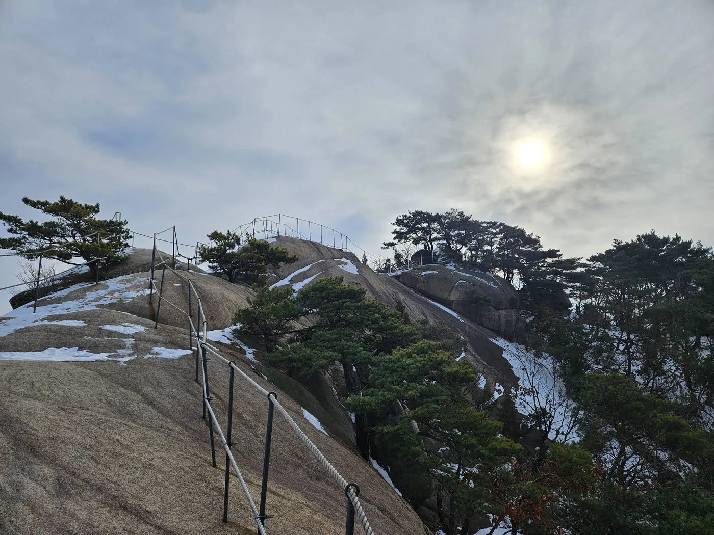 상투봉 암릉구간