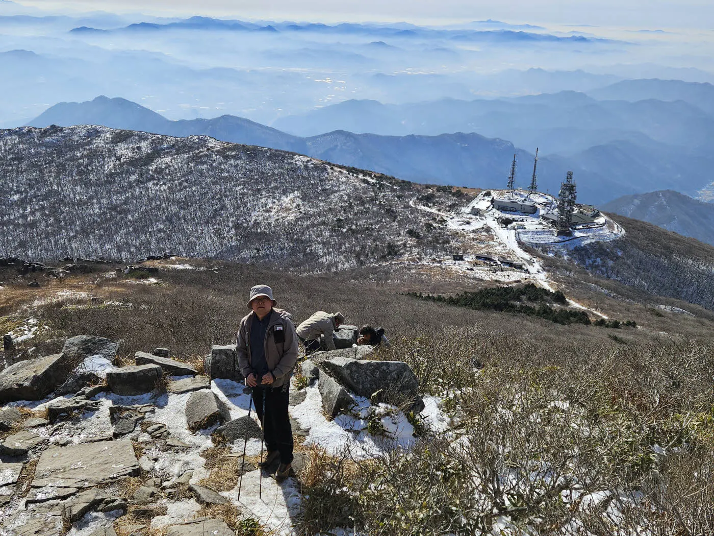 서석대에서 바라본 장불재 방면
