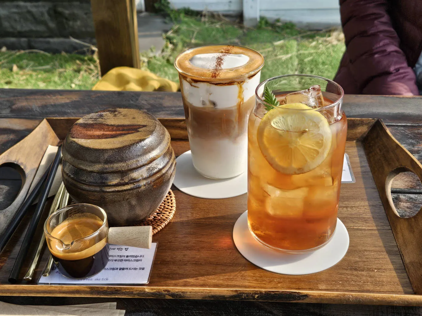 산방산 용머리 해안 카페 스케치의 시그니처 메뉴인 항포카토