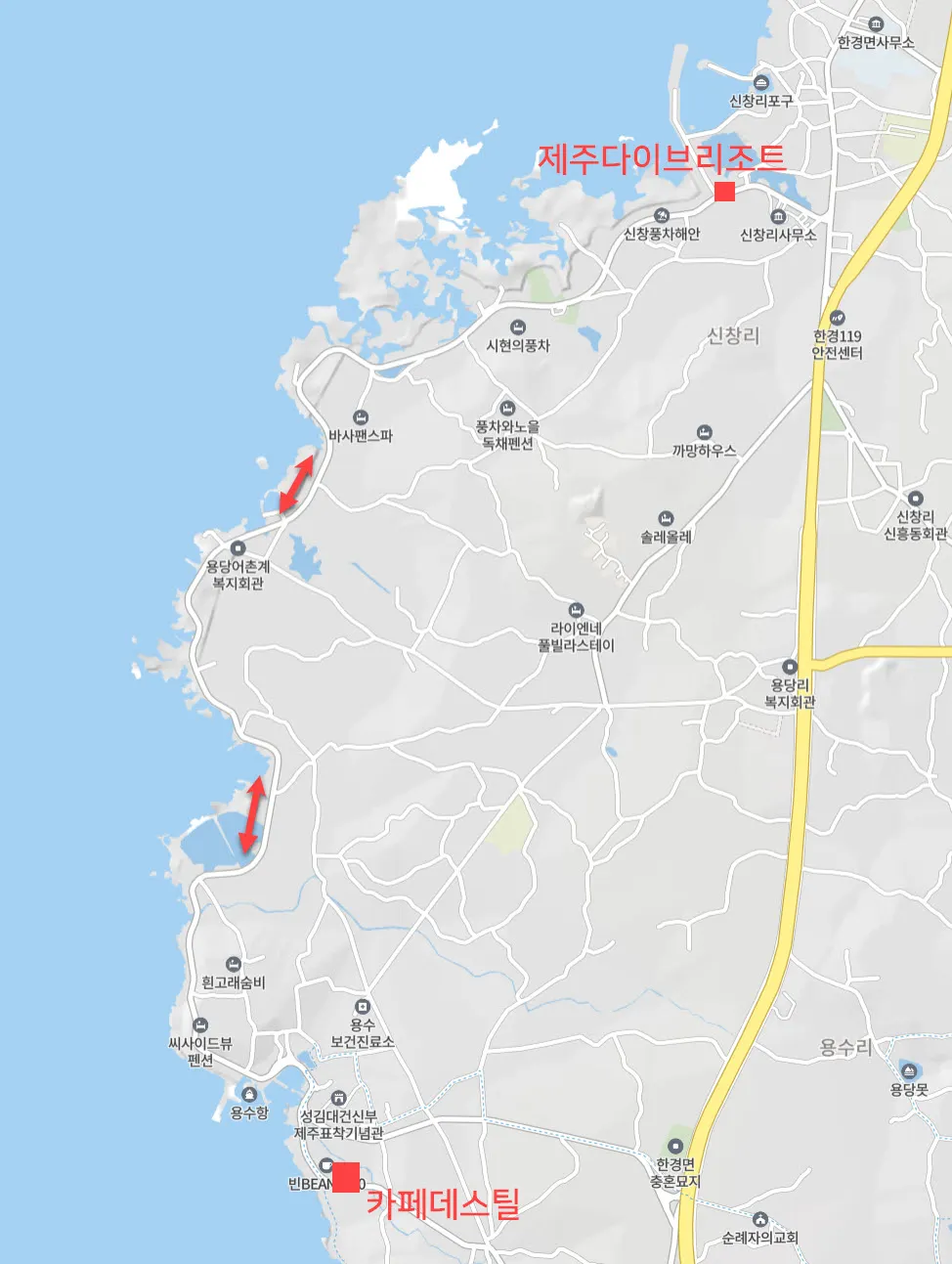 신창풍차해안도로 위치