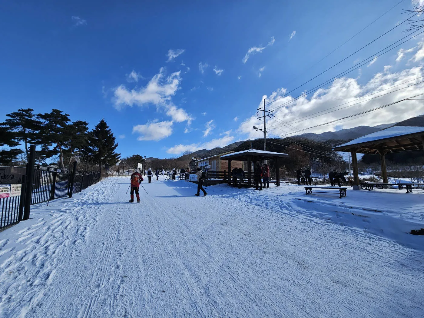 출발점에서 정비할 수 있는 쉼터