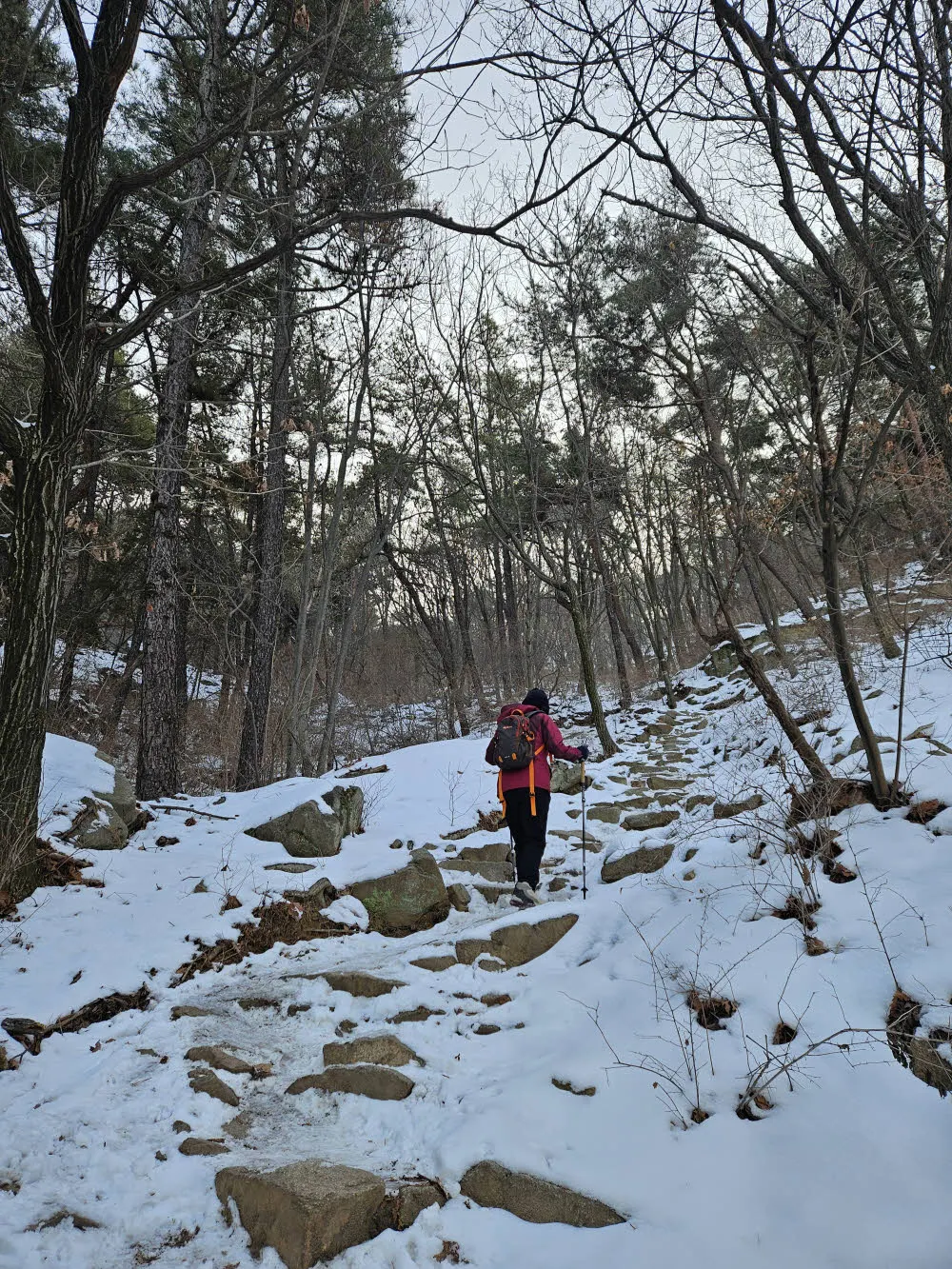 불암산 주능선 오르는 길