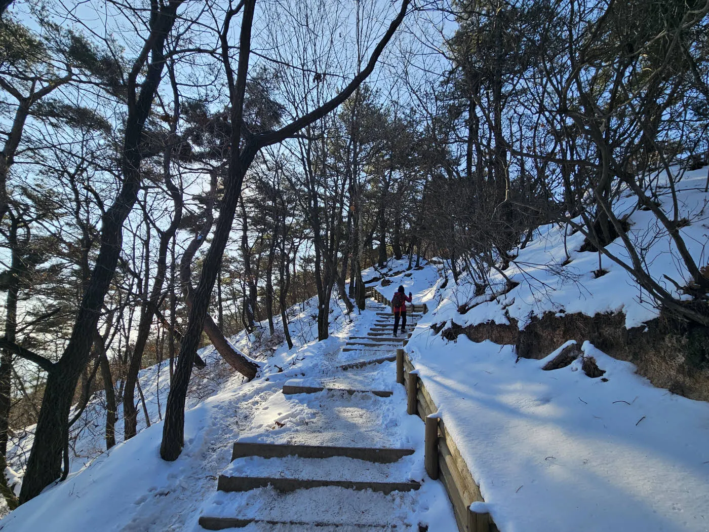 불암산성 오르는 구간