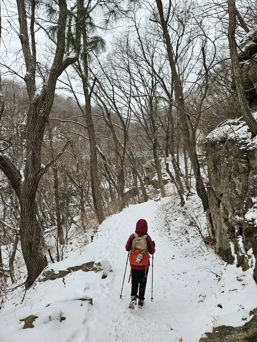 깔딱고개 가는 길