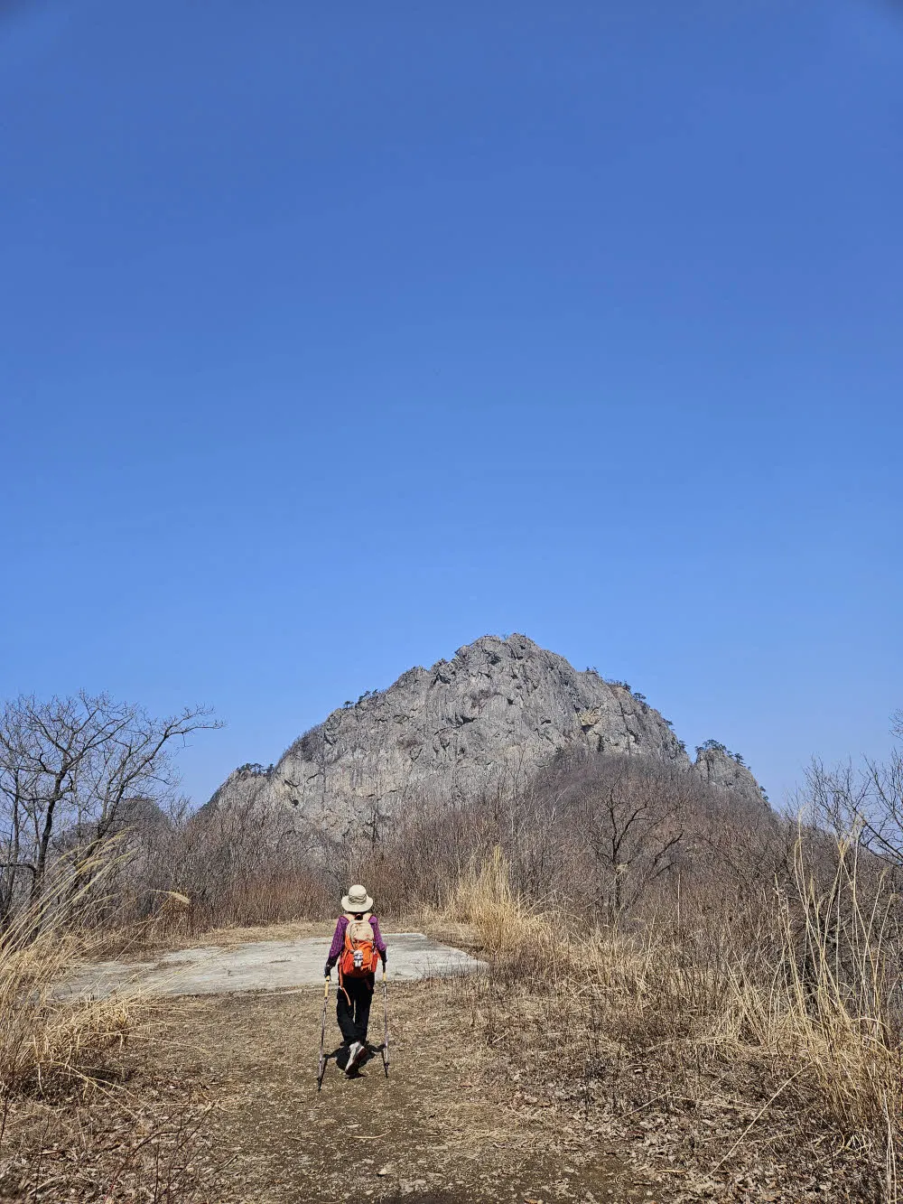 월악산 영봉의 모습