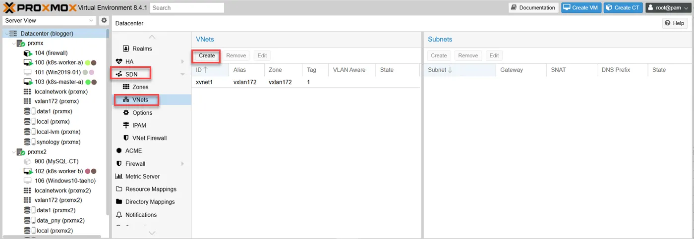 SDN 생성을 위한 vnet과 subnet 구성하기
