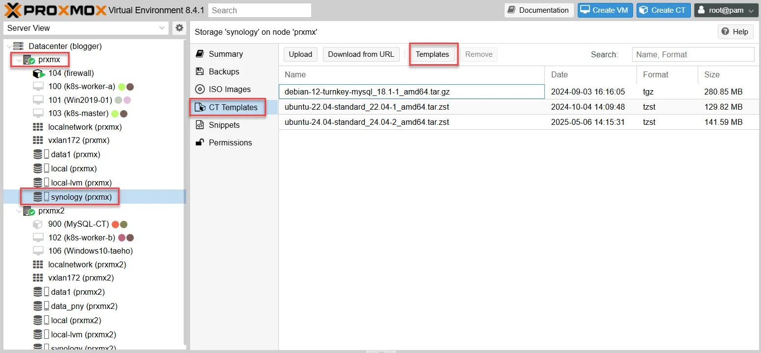 Proxmox ubuntu lxc cttemplate
