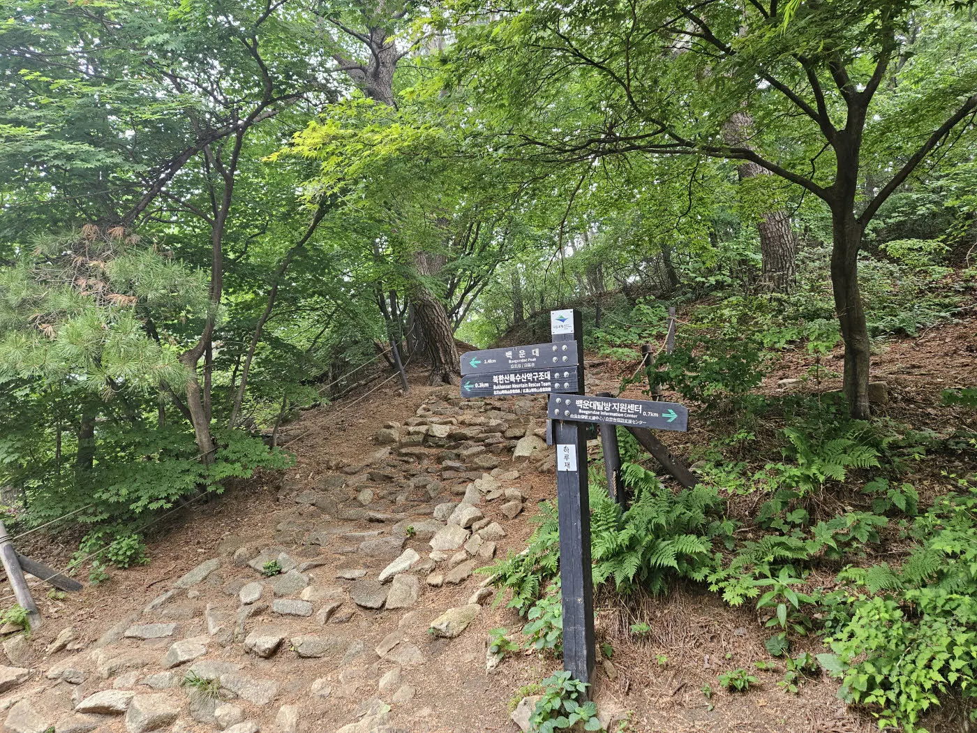 하루재의 이정표