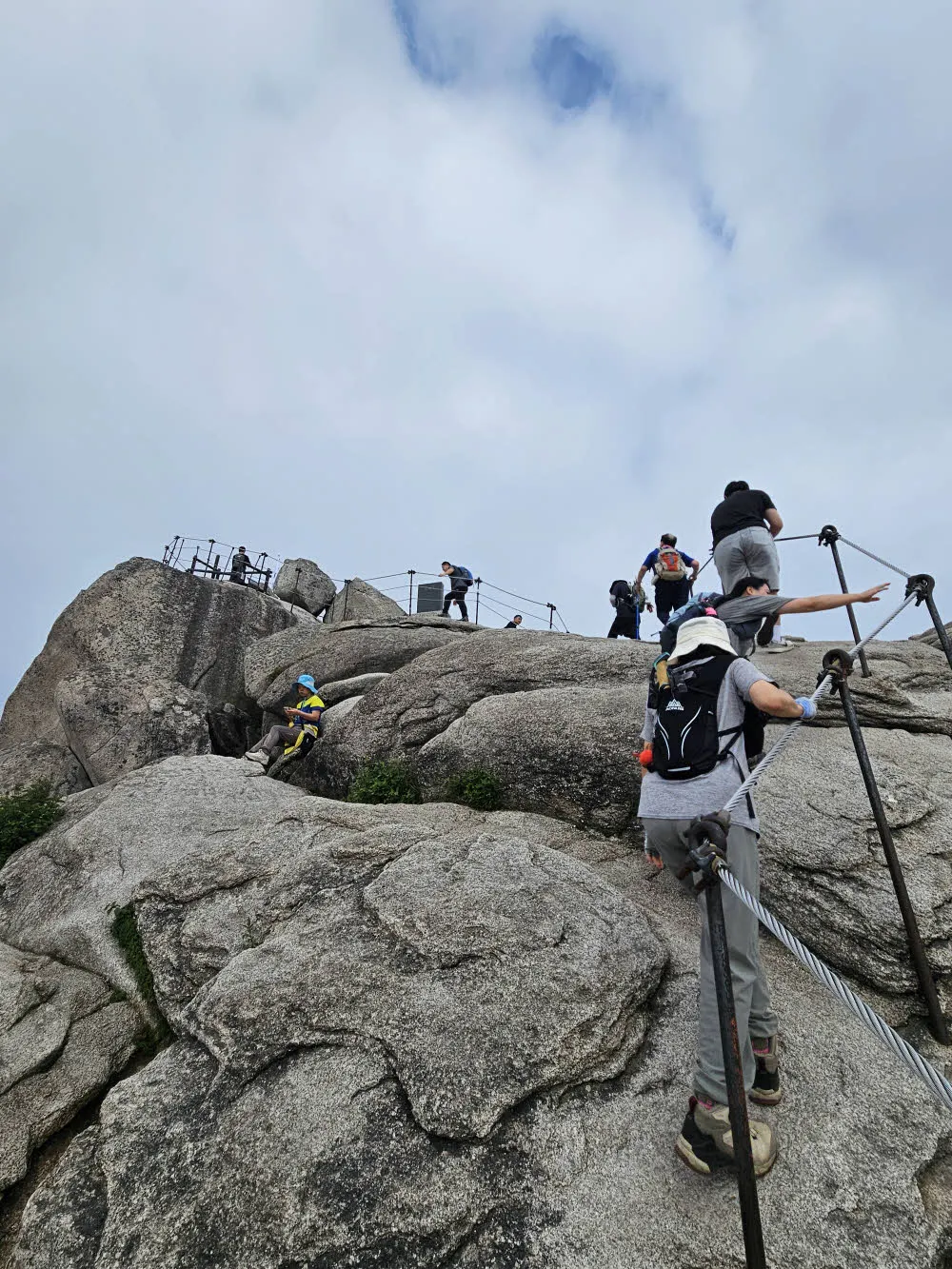 백운대 정상 오르기