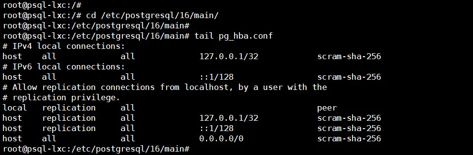 PostgreSQL DB의 외부접속 허용
