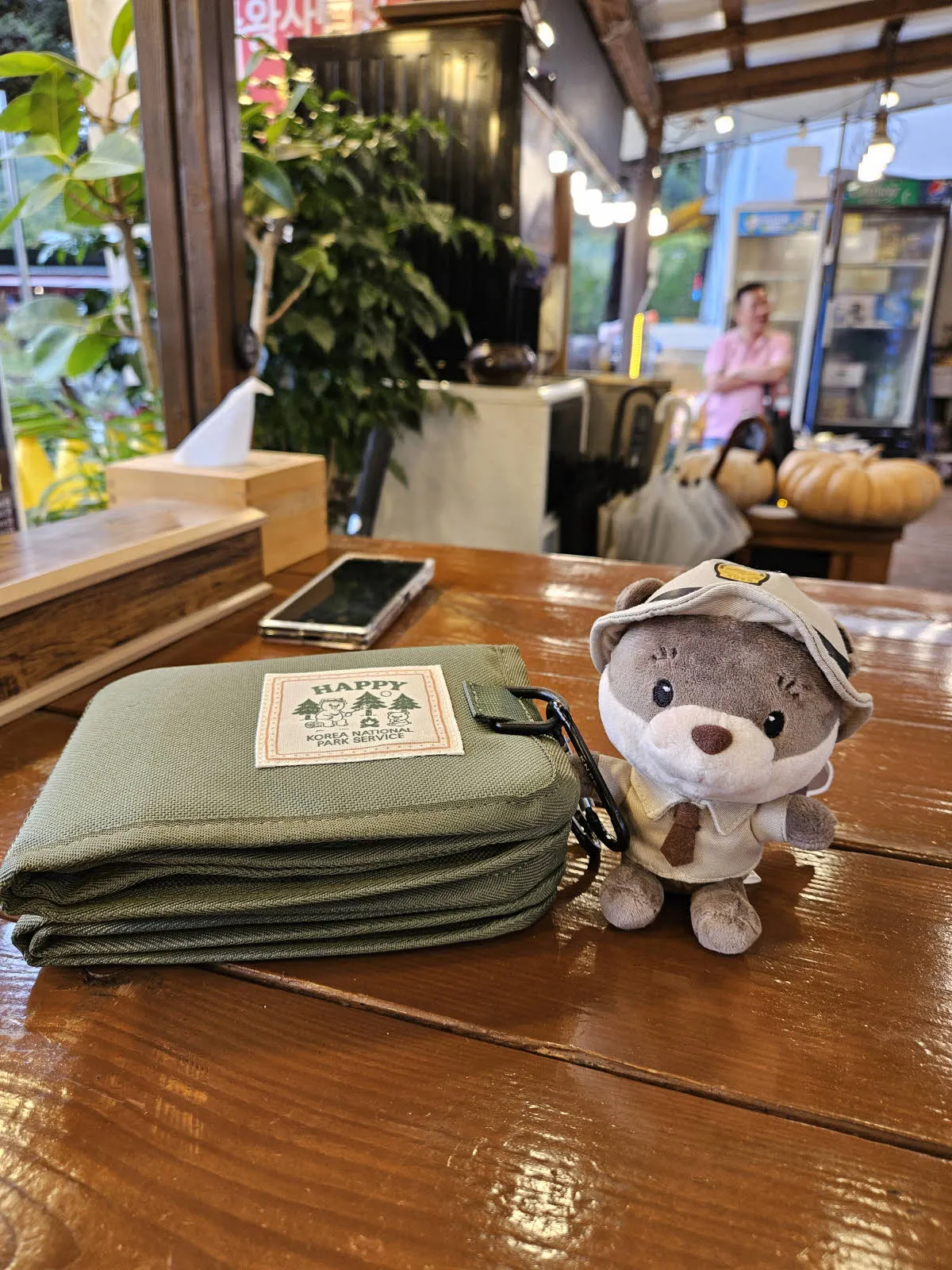 무등산(수달) 인형 굿즈와  등산용 방석