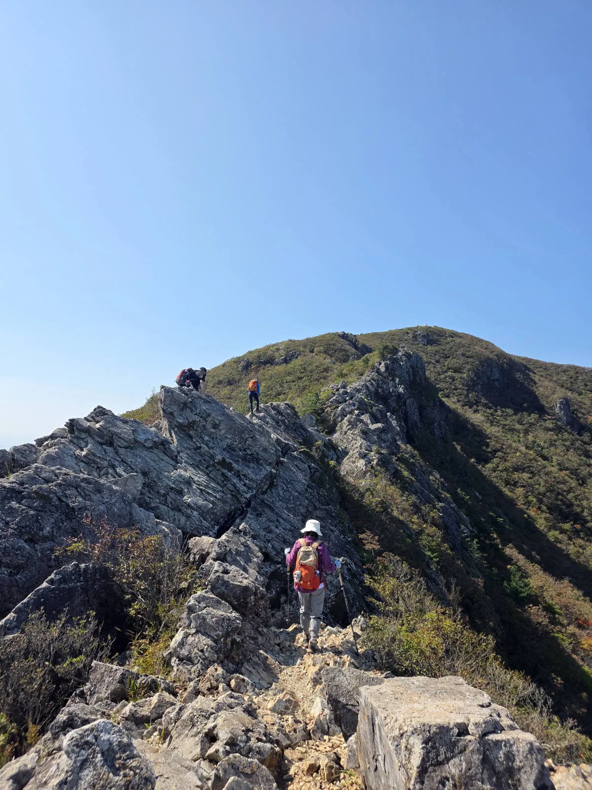 공룡능선과 칼바위의 마지막 구간