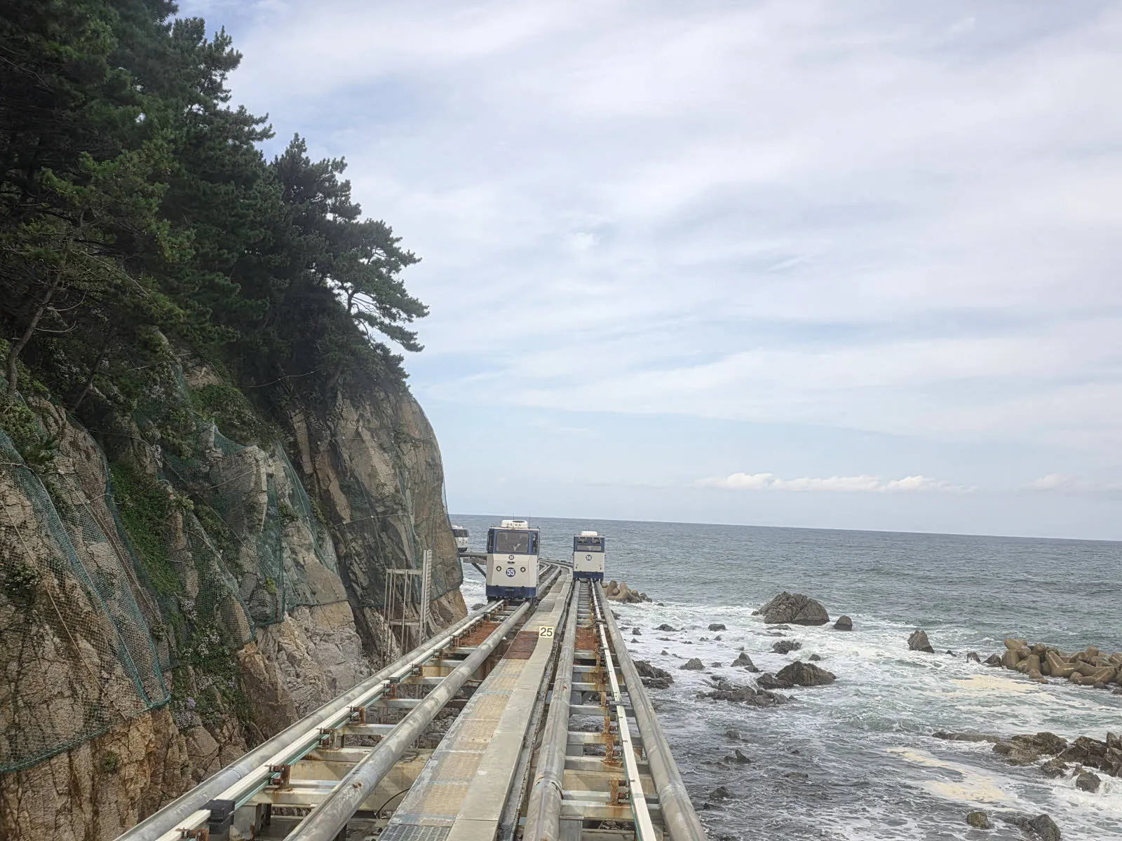 죽변해안스카이레일 풍경