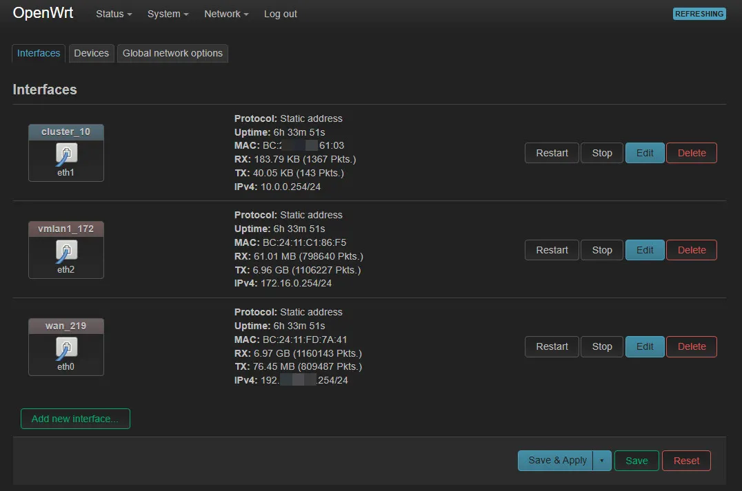 Openwrt interfaces