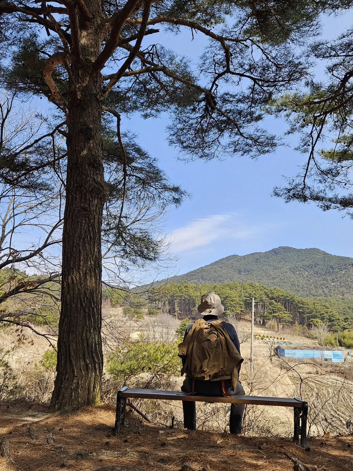 지리산 둘레길 1코스 중간의 쉼터