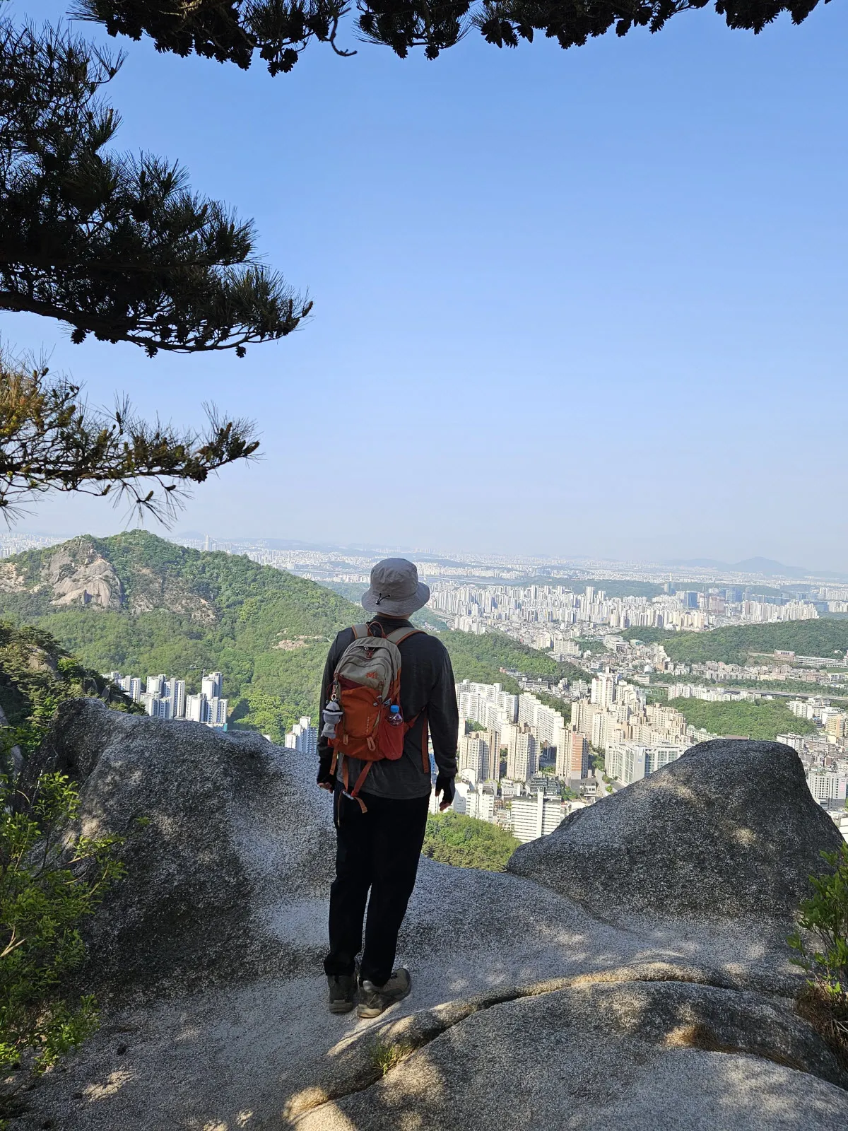 서대문 안산 방면의 풍경